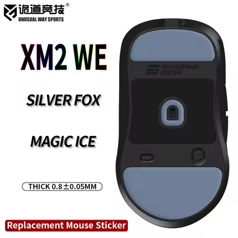 UnusualWaySports Mouse Skates Feet Endgame XM2 WE Glides Curve Edge Magic Ice Silver Black Fox Versi
