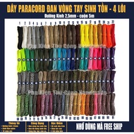 4-core paracord wire 2.5mm - 3mm round - 5 meters