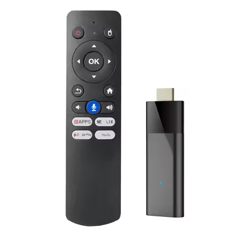VO-Q6 Mini TV Stick+Bluetooth Voice Remote Android 10 2GB+8GB 2.4G+5G Wifi+BT4.0 H313 Smart TV Box A