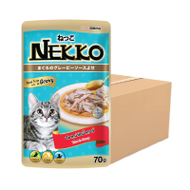 [official Store] Nekko Gravy ปลาทูน่าในน้ำเกรวี่ 70g x 48 ซอง