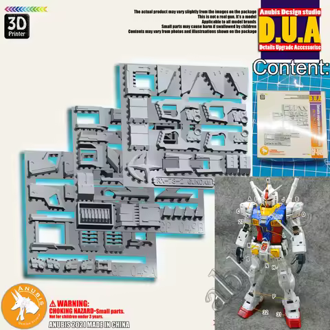 For PG 1/60 RX-78-2 2.0 Unleashed PGU RX-78 RX-78-3 G3 G-3 Anubis 3D-Print Resin Detail Up Armor Add
