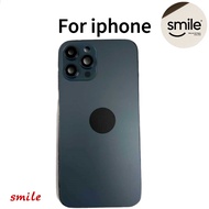 Replacement Back Cover Housing For iPhone 12 pro  Rear Battery Door Frame smile