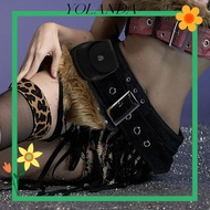 YOLAN Faux Fur Splicing Belts, Chic Trendy Design Mini Bag Belt, Women Fashion Y2K Gyaru Plush Waist