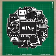 HOT 50 PCS Awesome Brands Font Stickers Fashion Cars Decal Cool Card Album Custom Vinyl Waterproof -