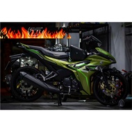 Tem Exciter 155 MXking xanh rêu đen HOT 2025