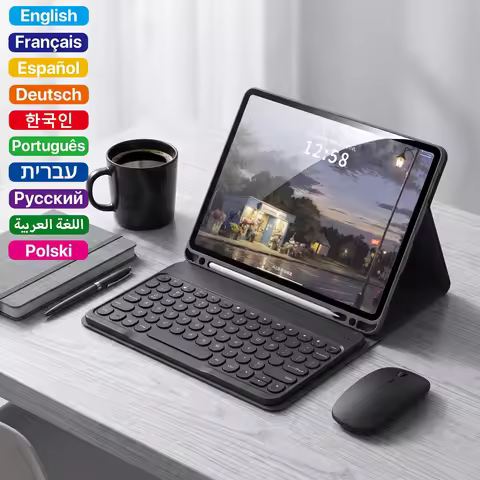 Keyboard Wireless Mouse Magic For iPad Pro 13 11 Case M5 M4 2026 M3 Air 13 11 5 4 10.2 9 8 7 Generat