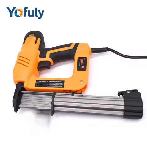 2 in 1 Electric Nailer/Stapler Gun Nails F32/425K Nails Framing Tacker 120V/60H Power Woodworking To