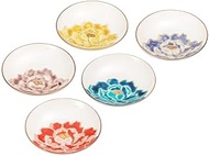 Kutani Iwataya 3.2 Plate Set, Peony K9-162