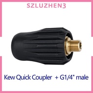 [Szluzhen3] Pressure Washer Adapter 1/4'' Brass Quick Connect Foam Lance Adapter for Kew