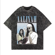 T-shirt Washing Oversized Vintage T-shirt AAliyah Washed Tee
