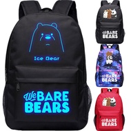 Cute Cartoon We Bare Bears Boys Girls Couple Bag Oxford Backpack Shoulder School Bag Travel Bag
