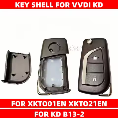 keychannel 1PCS 2 Button Car Key Shell VVDI KD Remote Case VVDI Remote Shell for XHORSE XKTO01EN XKT