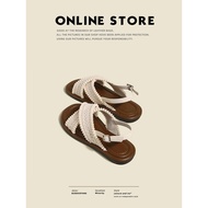 sandal perempuan sandal perempuan bertutup <[Fuji Shoes Shop] Bohemian Ethnic Style Sandals - Ideal 