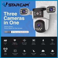 VSTARCAM CS621SR กล้องวงจรปิดไร้สาย ความละเอียด 6MP (1080p)+(3 เลนส์กล้อง) ภาพสี มี Ai + ตรวจจับคนแล