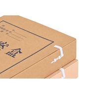 File Box Kraft Paper File Information Box Thickened Acid-Free Paper File Box Customizable Customized Office Supplies/File Kraft Paper Box Document Storage Box Organizer