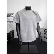 STA GTAL 280g Air Layer Heavy Short-Sleeved T-Shirt Men Summer cleanfit Anti-Wrinkle American boxy T