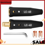 LC40 Cable Connector Set, Includes Black Male & Female Connectors Cable Capacity: 1/0 to 2/0 (50-70m