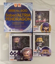 全新未開 日版 GSC 黏土人 600 Saber / ALTRIA PENDRAGON 阿爾托莉亞 潘德拉崗 週年紀念 禮盒裝 664 瑪修 基利艾拉特 盾娘 Shielder / Mash Kyr