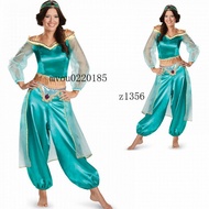 Halloween Aladdin Jasmine Princess Dress - Adult Cosplay Costume