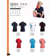 QD33 OREN SPORT UNISEX MICROFIBER SHORT SLEEVE POLO SHIRT