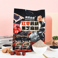 Meizhoushike Jujube walnut Black Sesame Paste NO SUGAR 500g gr gram sachet Packaging Wrap original import meal replacement Fresh Porridge walnut red dates Sesame Curmis ready stock halal Natural Ingredients viral tiktok tik tok oufen diabetes Urine Sweet