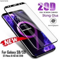 20D Full Curved Tempered Glass Samsung Galaxy S8 S9 A8 A6 Plus 2018 Note 9 8 Screen Protector Film