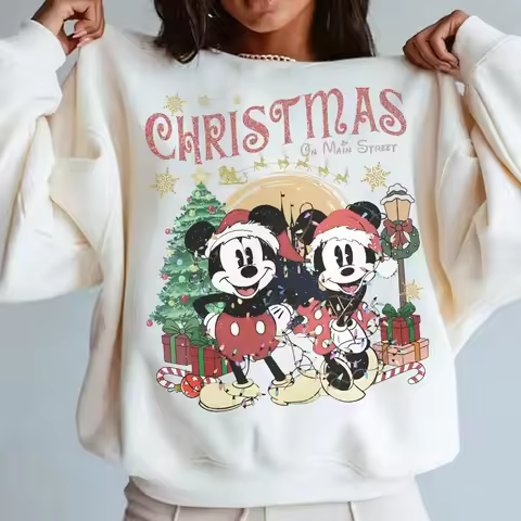 Retro Christmas Main Street Shirt PNG Matching Family Holiday Design Digital Download Clothes Sweats