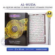 Al Quran Besar Al Huda Mushaf 15 Baris Khot Utsmani Pilung Alquran Ukuran A4 Kertas HVS