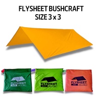 TENDA Flysheet 3x3 ultralight tent roof bushcraft trapteen waterproof 3x3 waterproof flysheet/
