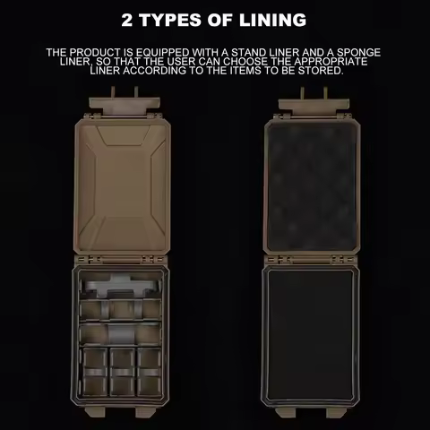 Battery Storage Box Tactical Case for CR2032 AAA 18650 18350 CR123A MOLLE Airsoft Vest Militar Modul