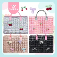 ZA12WQ Shifra 15 inch Embossed Laptop Bag with Cute Ribbon Box