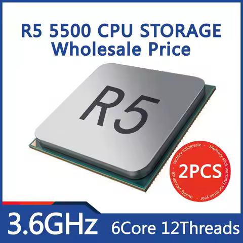 AMD CPU 2PCS R5 5500 3.6GHZ 6core 12 threads AMD CPU 5500 CPU AMD Wholesale