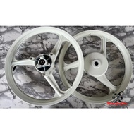 Enkei Sport Rim 3 Batang Putih Yamaha NVX155 , 3 Batang Putih , Size (Front 1.6, Rear 1.6)