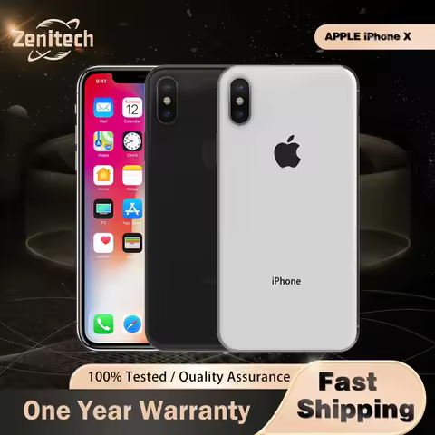 Original Apple iPhone X 4G LTE Mobile Phone FACE ID 3GB+64GB/256GB OLED 5.8" 12MP+7MP A11 Bionic Hex