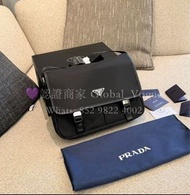 紫鑽🌟誠信商家🌟💜全新PRADA 黑色 尼龍 郵差包 單肩包 男款