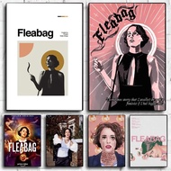 Poster Siri Rancangan TV Fleabag Musim 12 - Kertas Kraft Tanpa Bingkai Seni Dinding Vintage untuk Bi