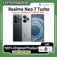 Realme Neo 7 Turbo Dimensity 9400e 6.8 inches AMOLED 120Hz 7200 mAh 100W Fast Charging Dual SiM Real