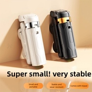 Mini Bluetooth Selfie Stick + Phone Stand, Rotatable Handheld Quadrupod for Vlog