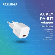 Aukey 20W Type C Charger Adapter GAN PD 3.0 Fast Charging PA-B1T - Black