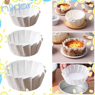 HLAR 50Pcs Basques Cake Paper, Foldless Disposable Cake Wrap Baking Papers,  4/6/8inch Kitchen Use O