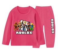 Lucky Kids Setelan Panjang Kaos Anak - Anak Laki - Laki / Kaos Anak - Anak Perempuan Motif Kaos Robl