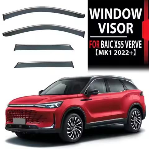 Side Window Deflectors Outside Sun Visor Rain Guards Weather Shield Window Shelters for BAIC X55 VER