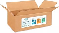 DL Packaging Medium Corrugated Moving Boxes 24"L x 14"W x 8"H (Pack of 5) - Excellent Choice of Stur