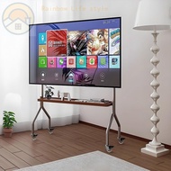 Stainless Steel Mobile TV Floor Stand for Living Room Bedroom Meeting Room with Wheels Cart Universa