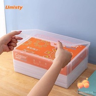 UMISTY Home Office Supplies Storage Box, Plastic Dustproof Storage Box, Large Capacity Transparent F