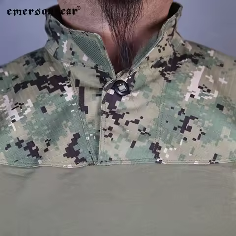 Shirt EMERSONGEAR Combat Assault Lightweight Tactical Man T-shirt Hunting Hiking Long Sleeve Tops Tr