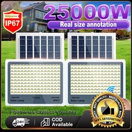 lampu solar 30000W Lampu Solar Light Outdoor Lighting LED Solar Spotlight Intelligent Light Sensor I