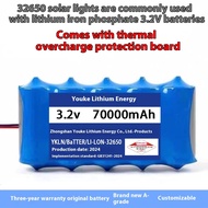 【Large capacity】(COD)/Baterai lithium surya/Solar lithium battery太阳能灯电池3.2V大容量磷酸铁锂32650带保护板太阳能蓄电池电芯