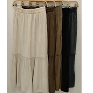 Three B’s- Nylon Velveteen Skirt