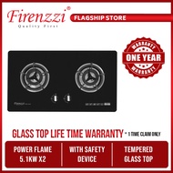 Firenzzi MERZ-251 Flexi Series 2 Burners Gas Hob FGH-2149 (safety device) (With Bubble Wrapping + Fr